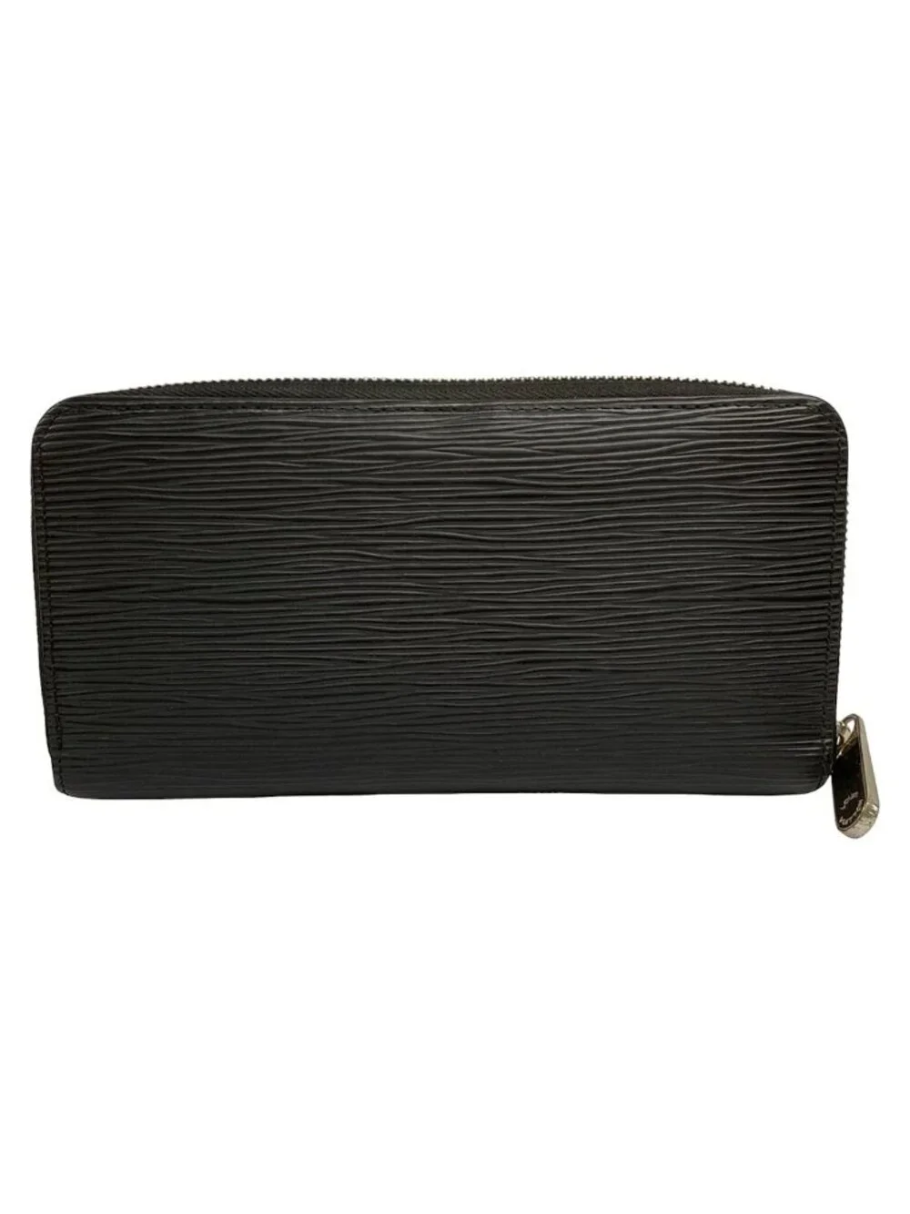 Louis Vuitton Wallet Epi Zippy Noir Leather Cowhide